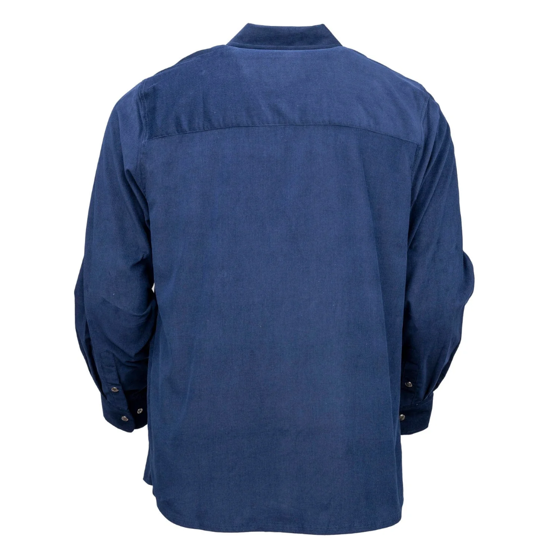 Outback Trading Men's Bryce Navy Snap Shirt 40259-NVY