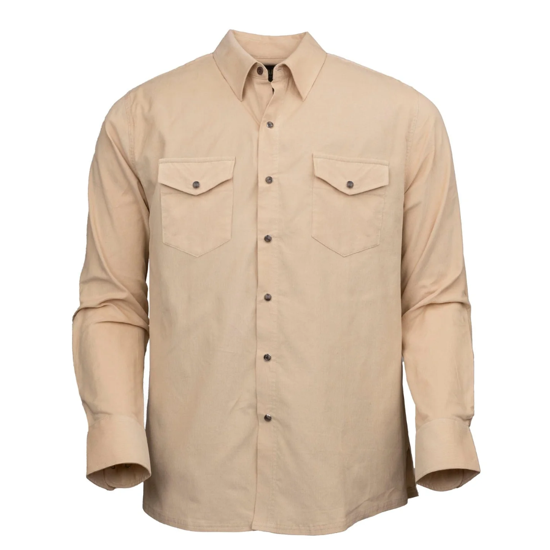 Outback Trading Men's Bryce Tan Snap Shirt 40259-TAN