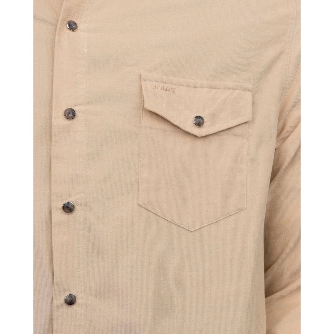 Outback Trading Men's Bryce Tan Snap Shirt 40259-TAN