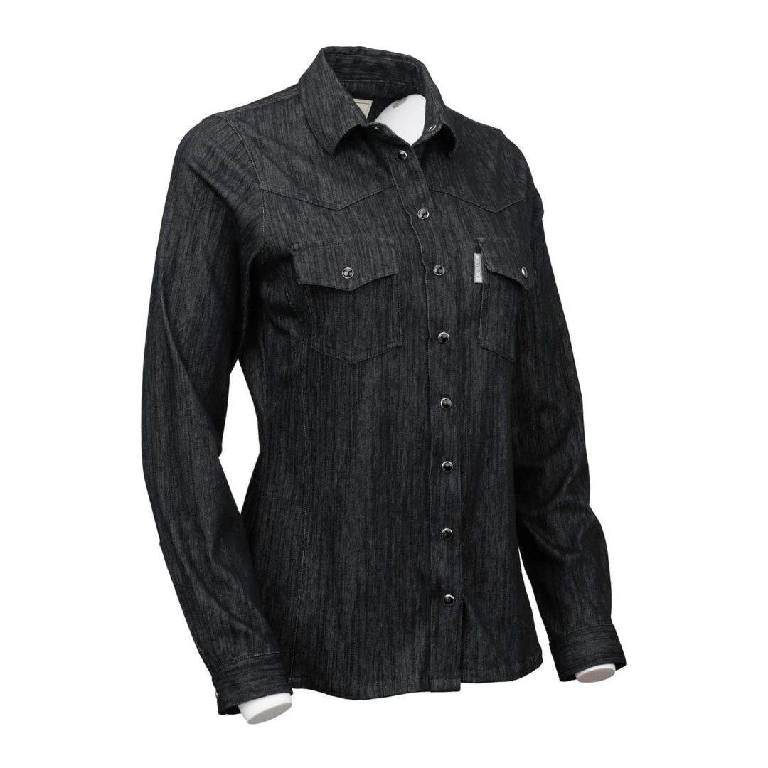 Outback Trading Ladies Kat Black Snap Shirt 42246-BLK