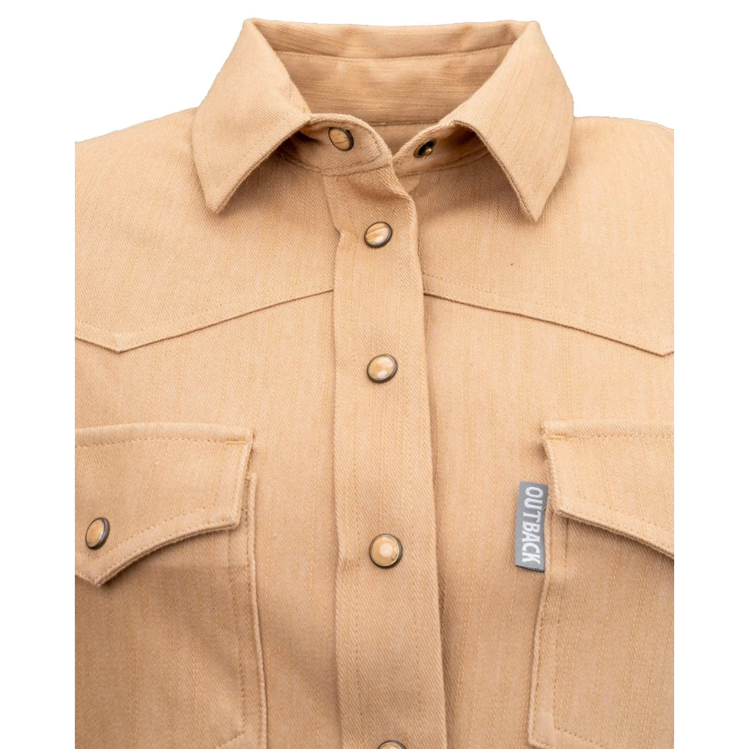 Outback Trading Ladies Kat Khaki Snap Shirt 42246-KKI