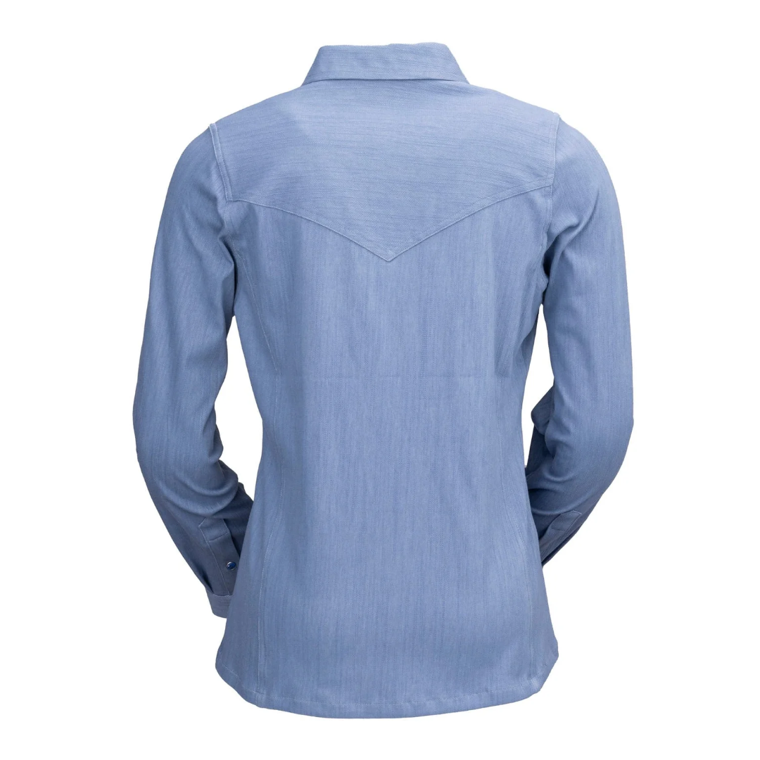 Outback Trading Ladies Kat Sky Blue Snap Shirt 42246-SKY
