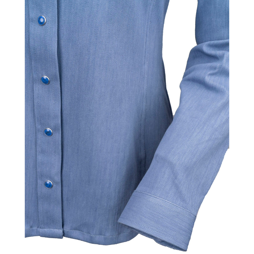 Outback Trading Ladies Kat Sky Blue Snap Shirt 42246-SKY