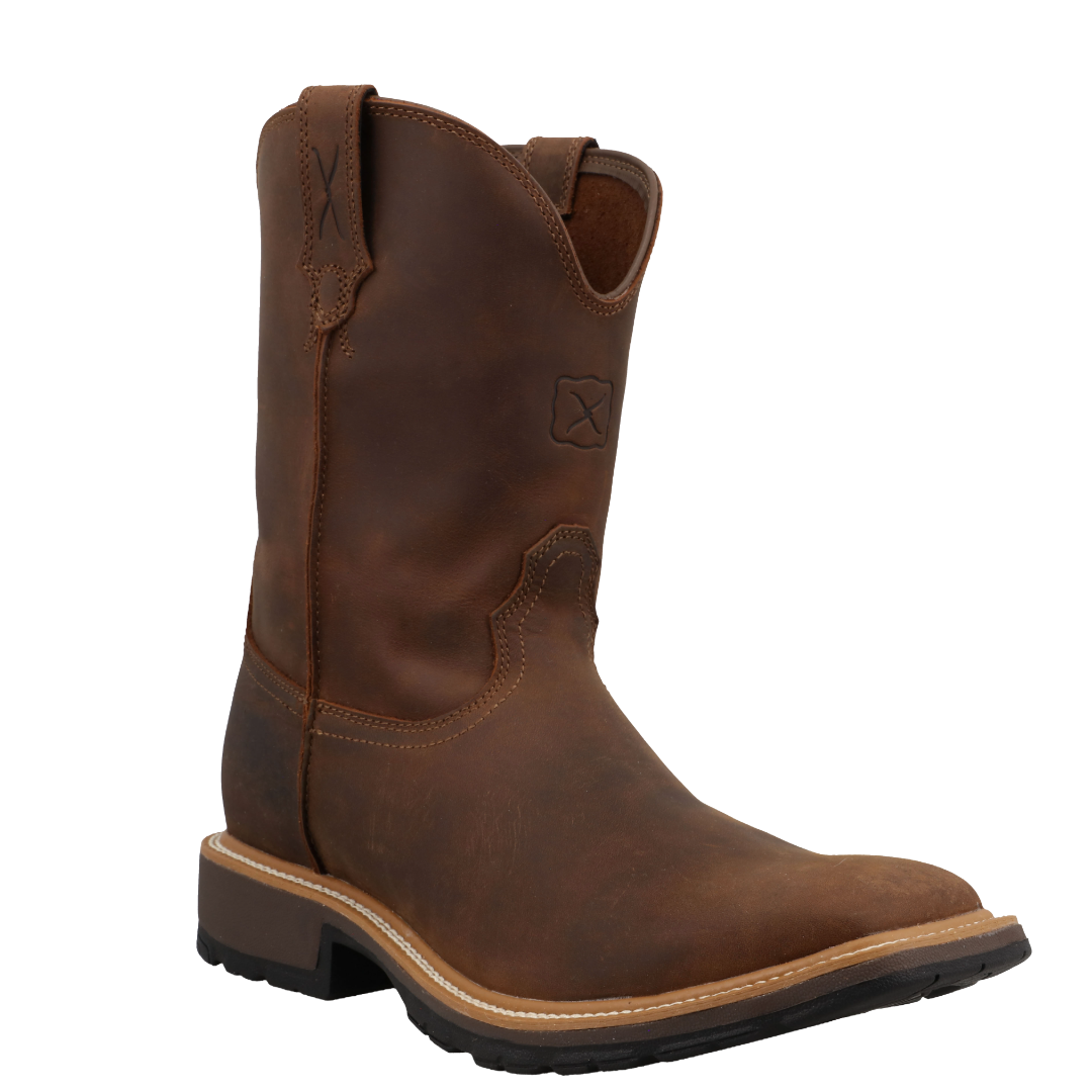 Twisted X Men's Dark Brown 10" Cowboy Work Boot MCW0011