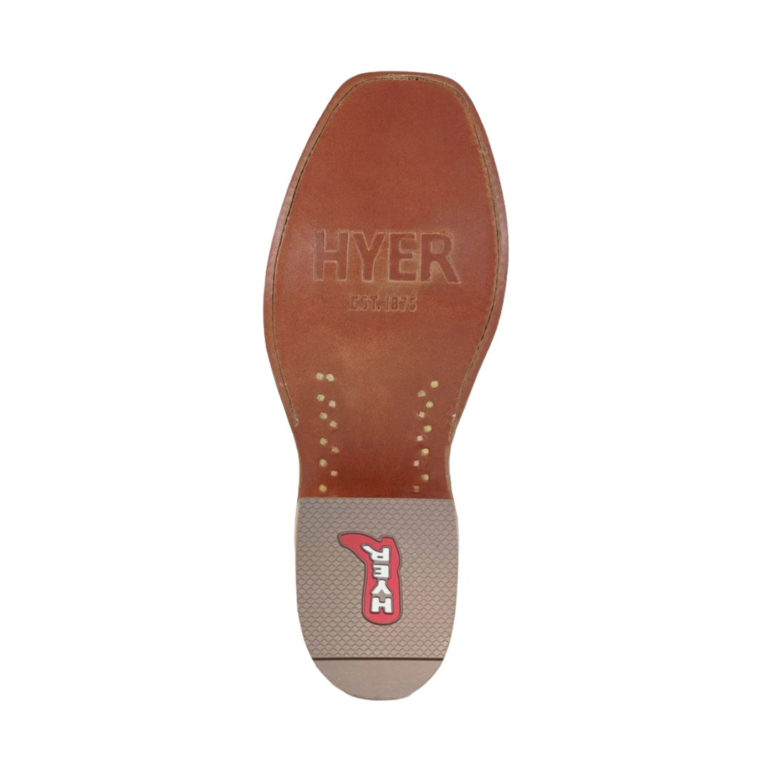 HYER Men's Eggplant Vintage Goat Cutter Toe Western Boot HM12009