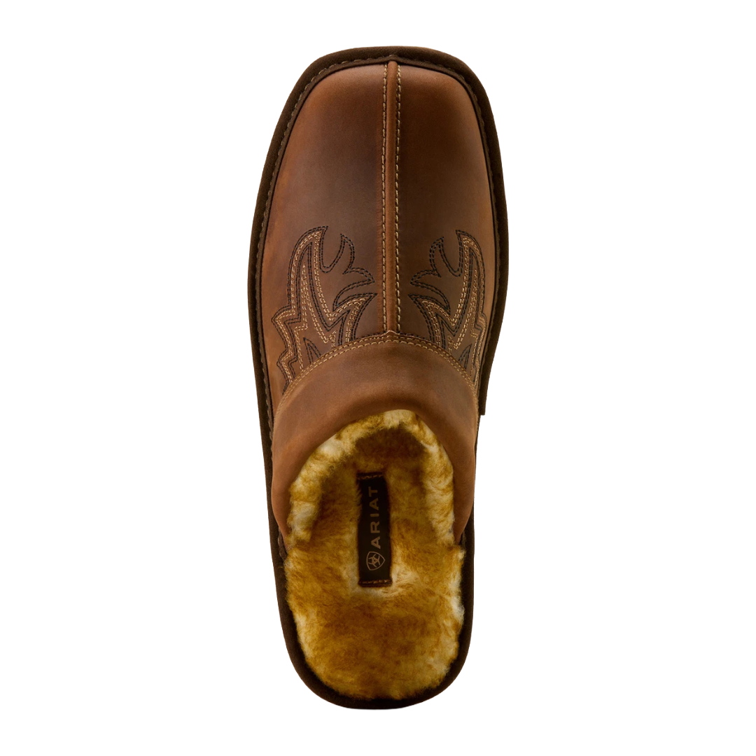 Ariat Men's Chocolate Brown Silversmith Exotic Slipper AR4423-220