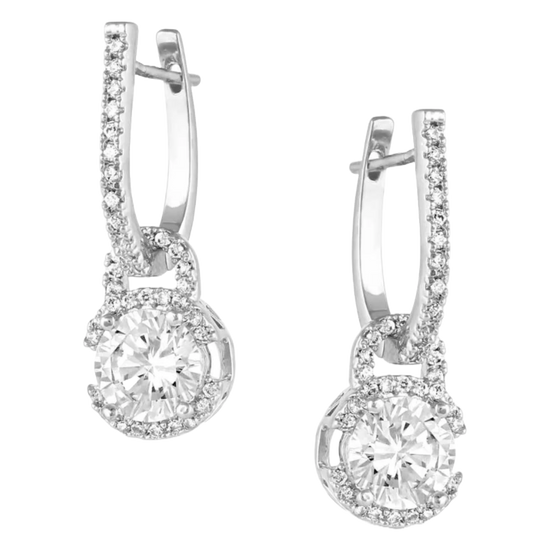 Montana Silversmith Ladies Lock & Key Crystal Earrings ER5519
