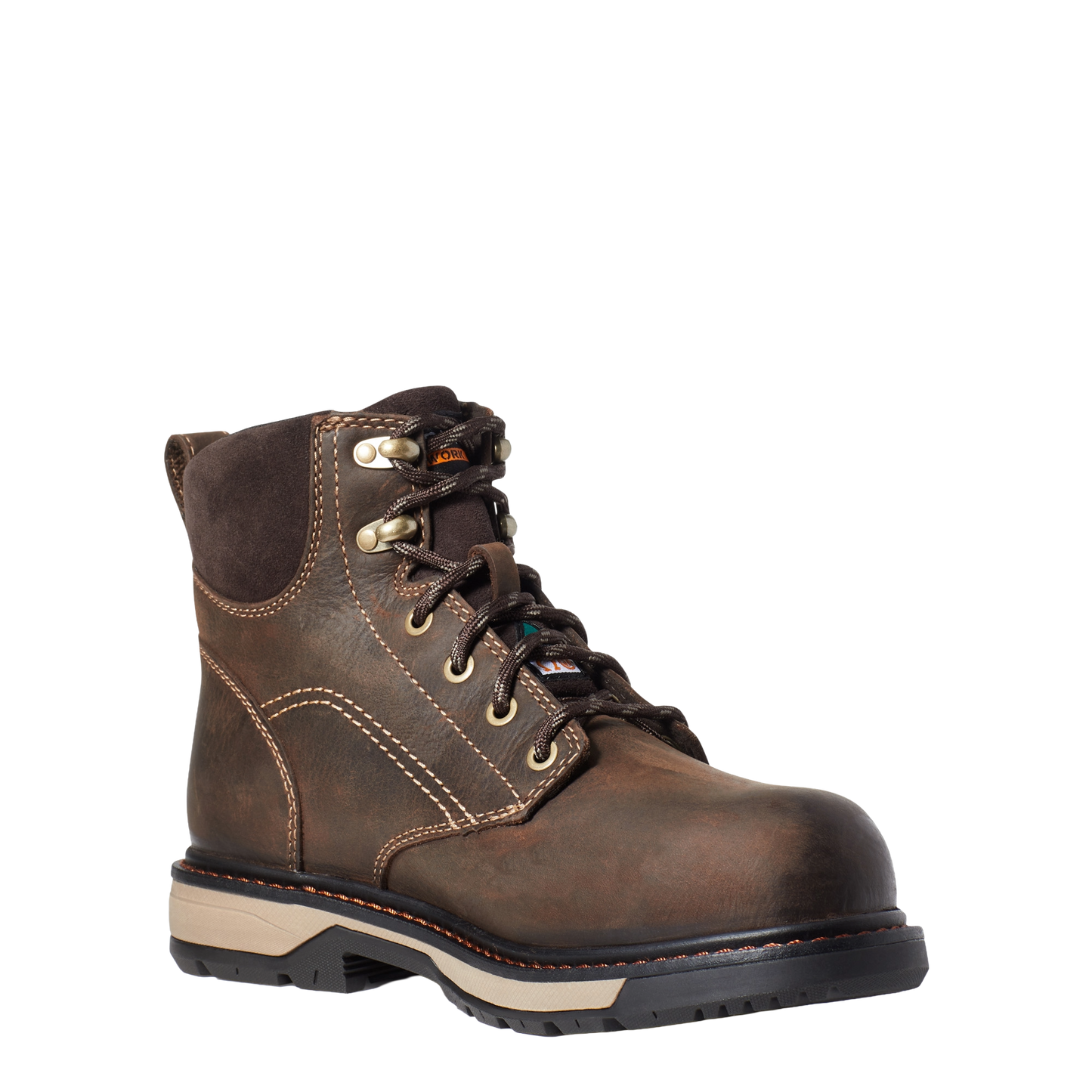 Ariat Ladies Riveter 6" Brown Work Boots 10035773