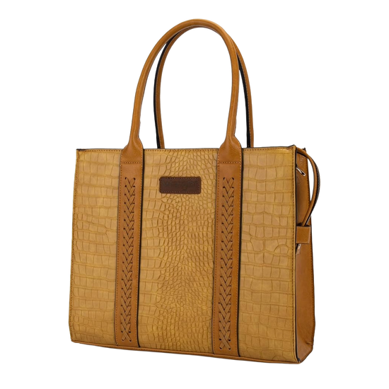 Wrangler Ladies Carry-All Mustard Crossbody Tote Bag WG70-8317BMST