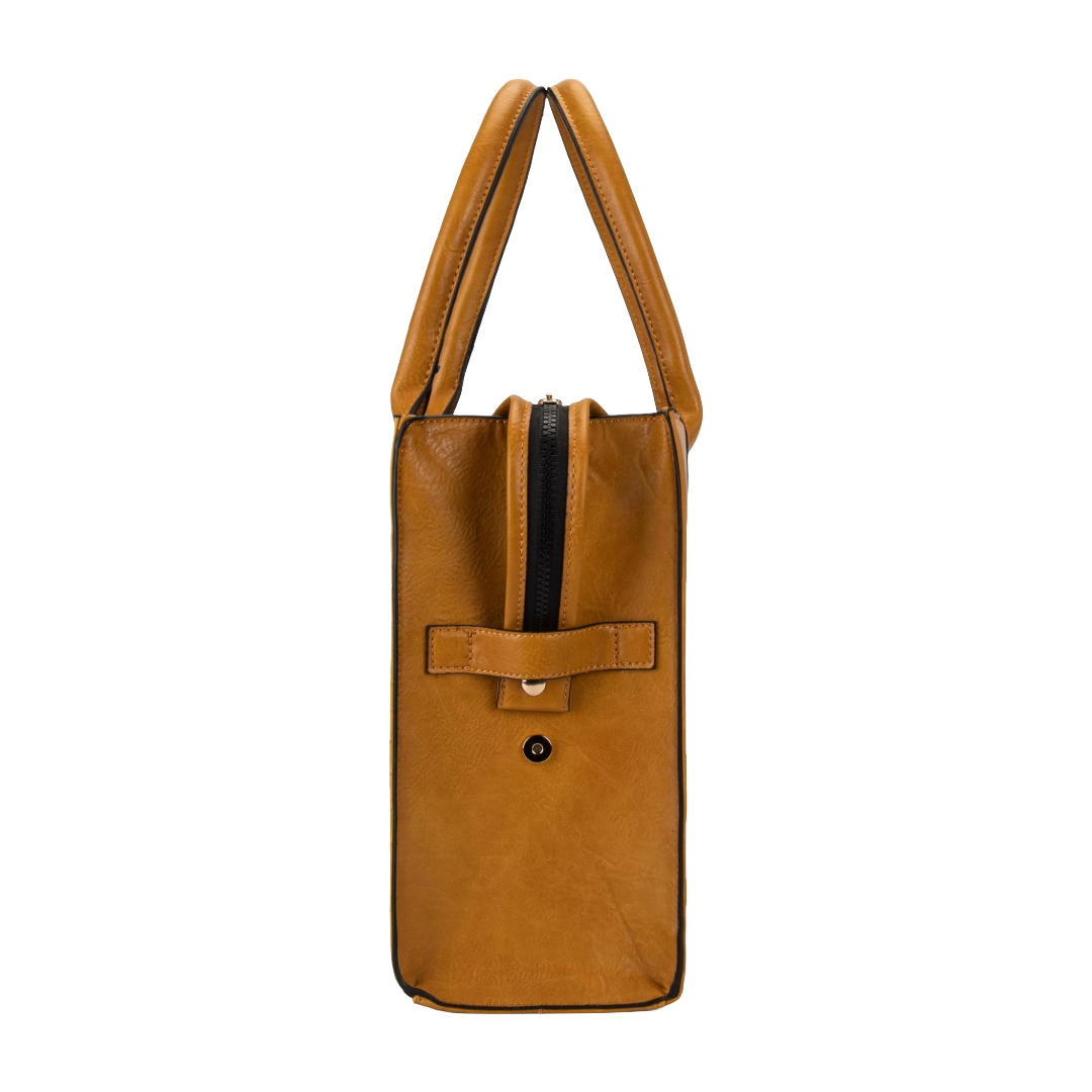 Wrangler Ladies Carry-All Mustard Crossbody Tote Bag WG70-8317BMST