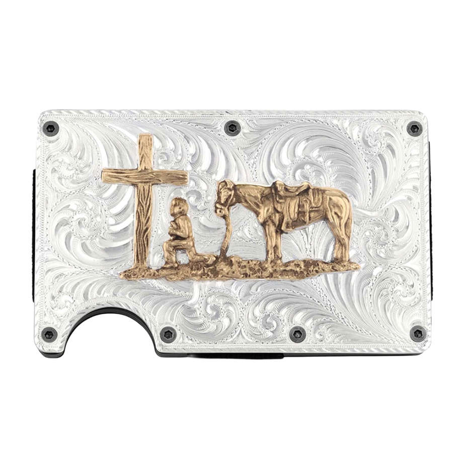 Montana Silversmiths® Praying Cowboy Credit Card Case CRCARD2-731
