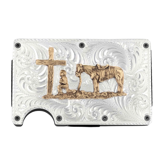 Montana Silversmiths® Praying Cowboy Credit Card Case CRCARD2-731