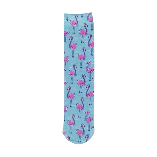 Ovation Ladies Flamingos & Pearls Over The Calf Boot Socks 464158-2151