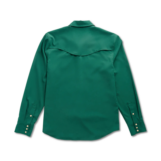 Tecovas Men's Performance Classic Hunter Green Button Down Shirt 40361HTG