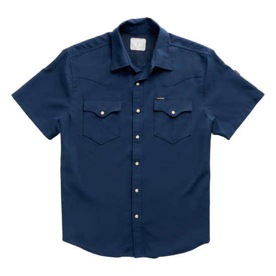Tecovas Men's Performance Navy Western Button Down Shirt 40362NAV