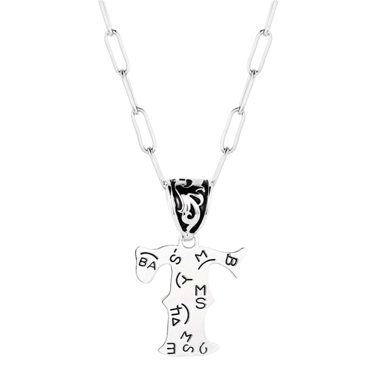 Montana Silversmiths Ladies Western Silver Initial Necklace NC6096-T