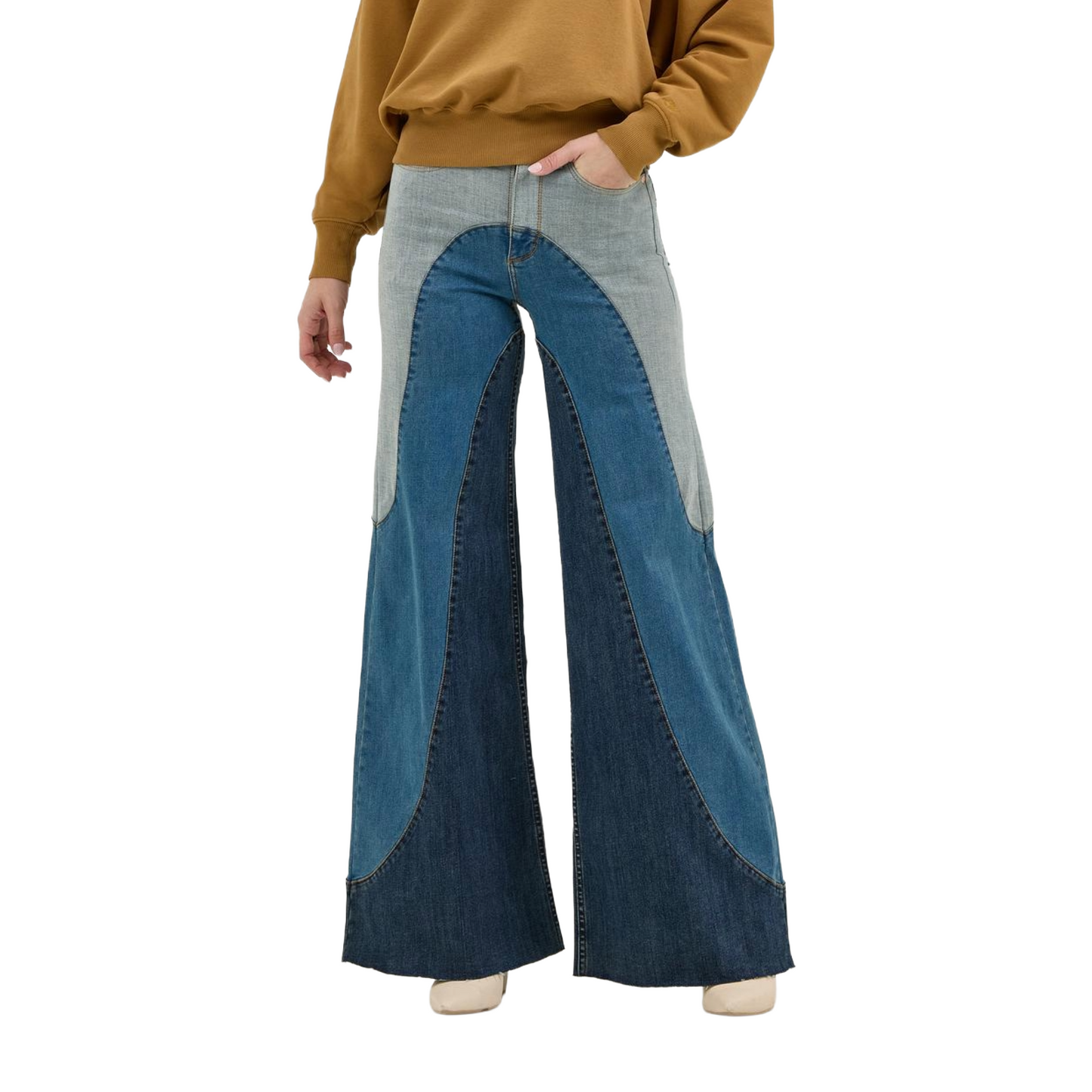 Wrangler X Lainey Wilson Ladies Pieced Wide Leg Denim Pant 112375655