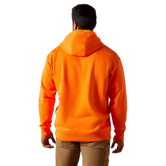 Ariat Men's Rebar Orange Graphic Hoodie 10062541