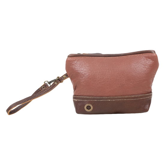 Myra Bag Ladies Pomme D'orenge Leather Wristlet Pouch S-1528