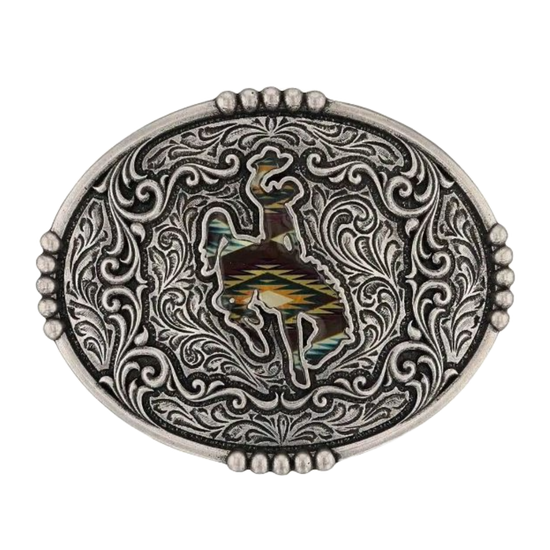 Montana Silversmith Men's Sunrise Bronc Attitude Silver Buckle A988S