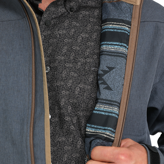 Cinch Men's Blue Bonded Zip Jacket MWJ1567015