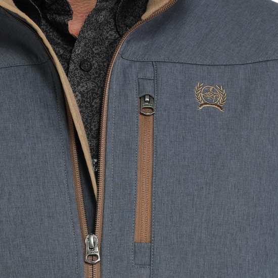 Cinch Men's Blue Bonded Zip Jacket MWJ1567015