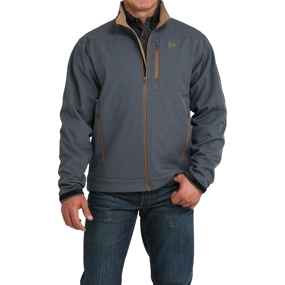 Cinch Men's Blue Bonded Zip Jacket MWJ1567015