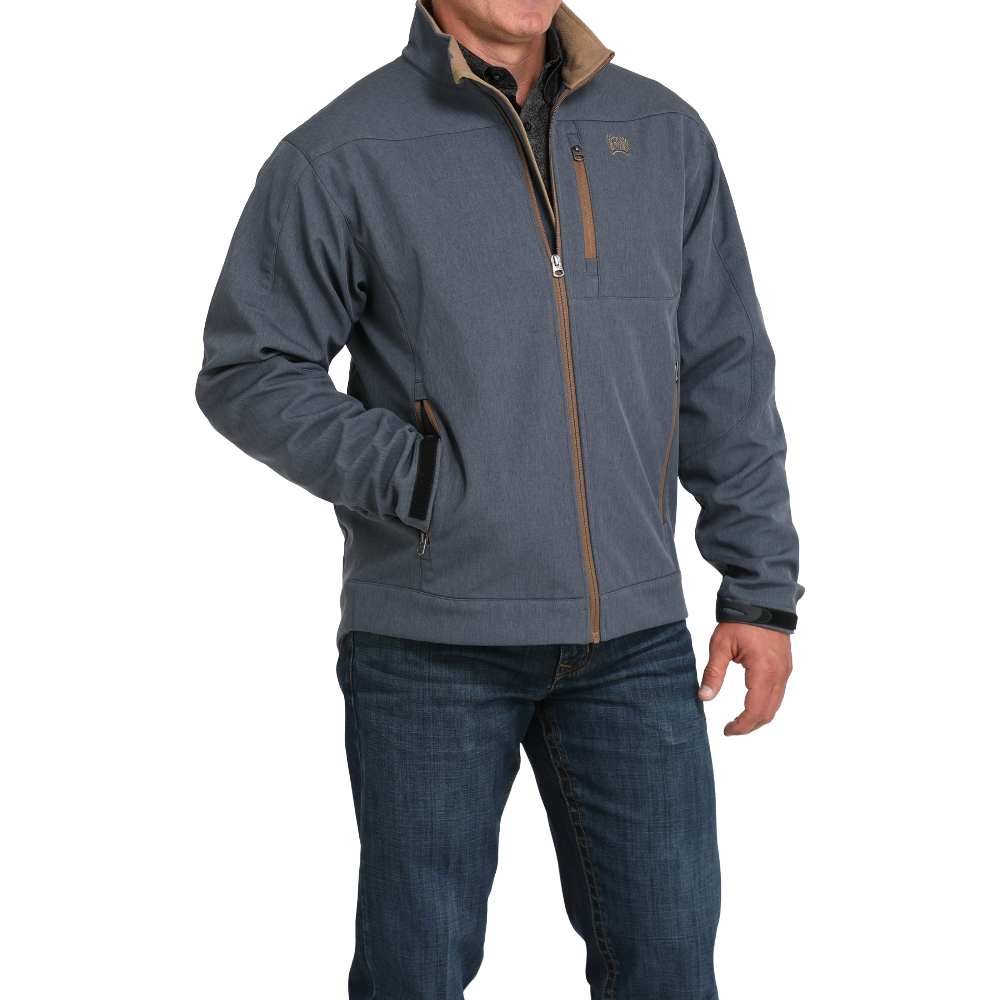 Cinch Men's Blue Bonded Zip Jacket MWJ1567015