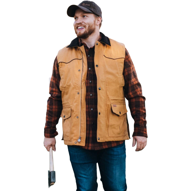 Outback Trading Company® Men's Cattleman Canvas Vests 29746-CVS
