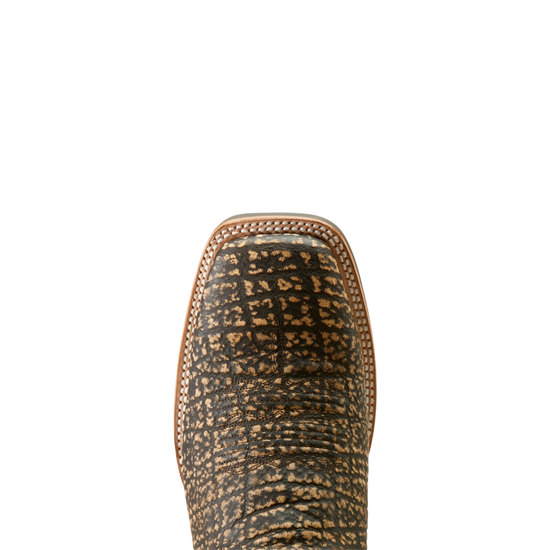 Ariat Men's Cattle Call Muddy Elephant Print Square Toe Boots 10050979