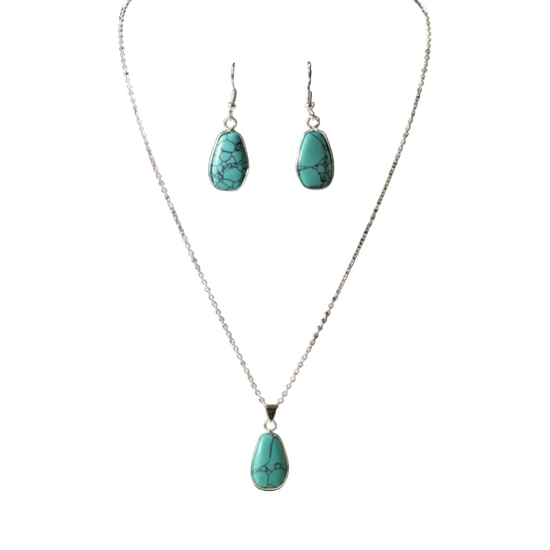 Blazin Roxx Ladies Turquoise Stone Jewelry Set 301000333