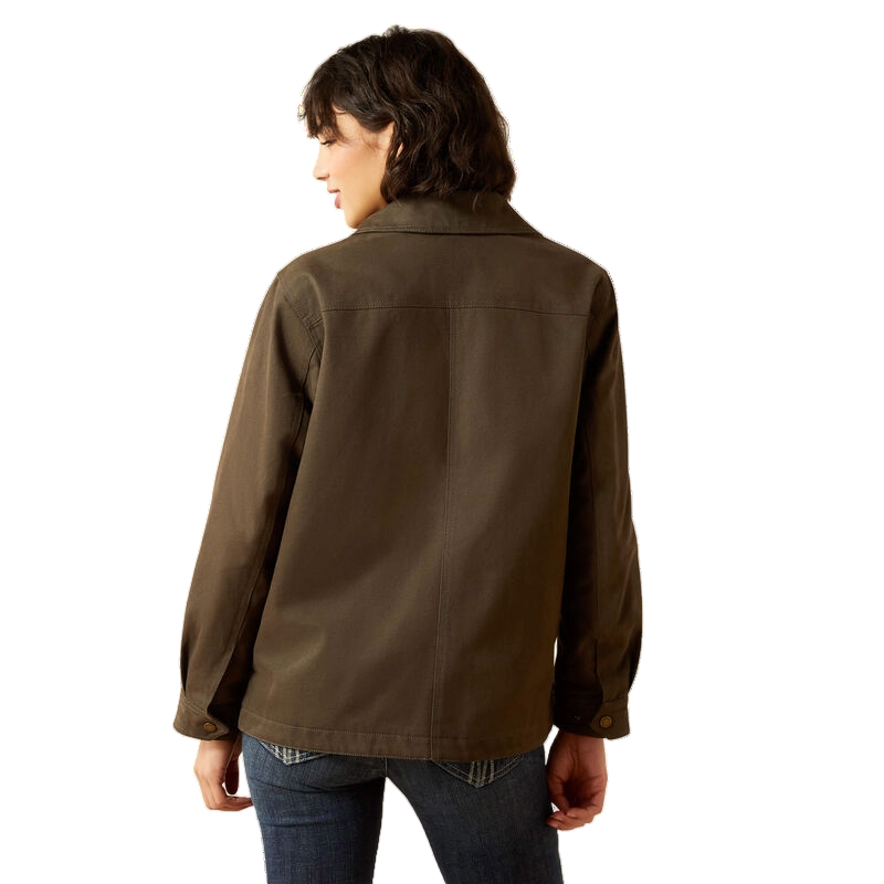 Ariat Ladies Western Earth Brown Canvas Chore Jacket 10062305