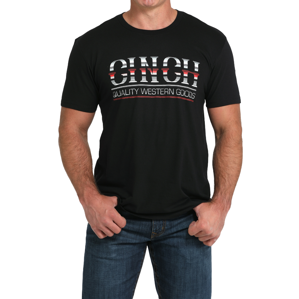 Cinch Men's Black Chest Logo Graphic T-Shirt MTT1690697