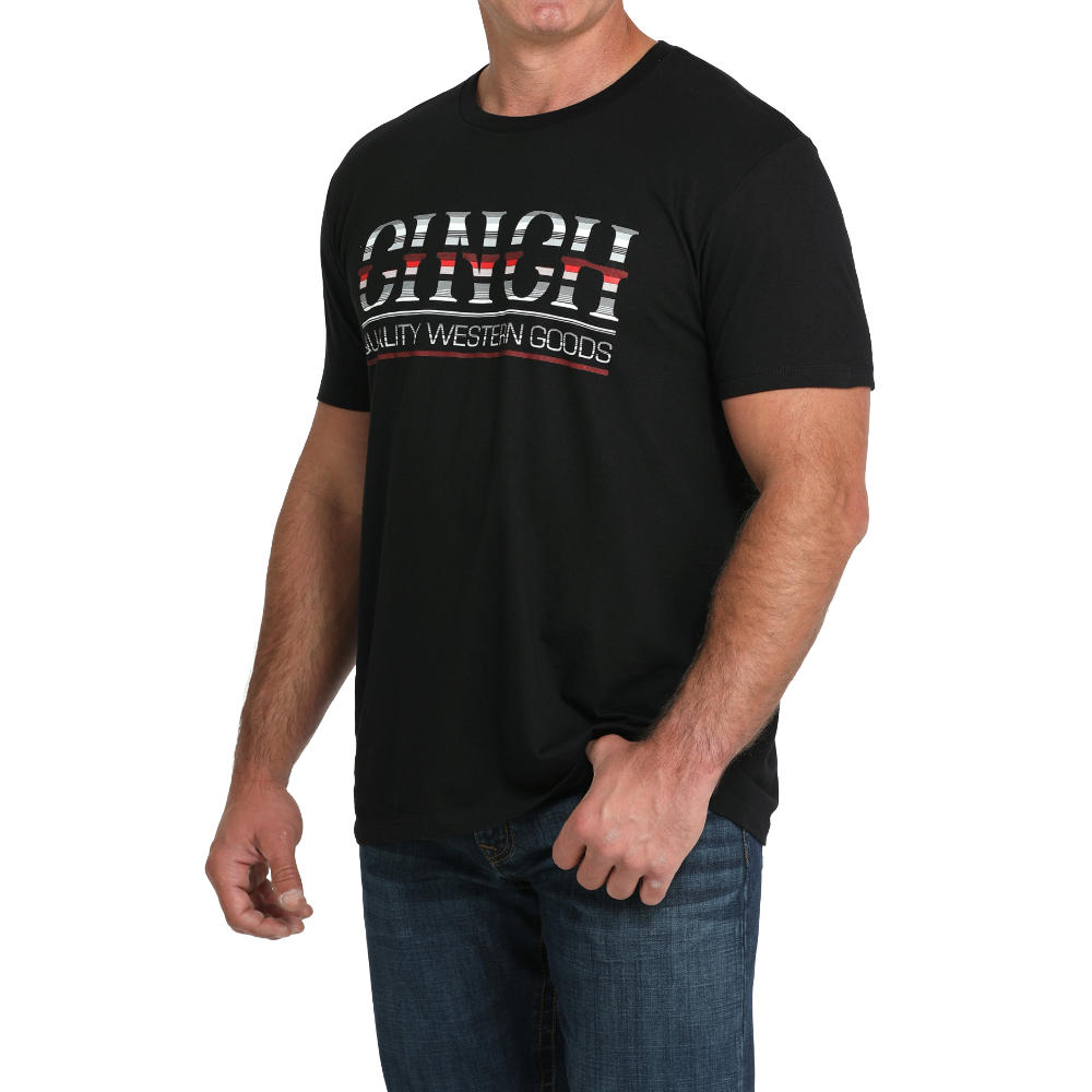 Cinch Men's Black Chest Logo Graphic T-Shirt MTT1690697