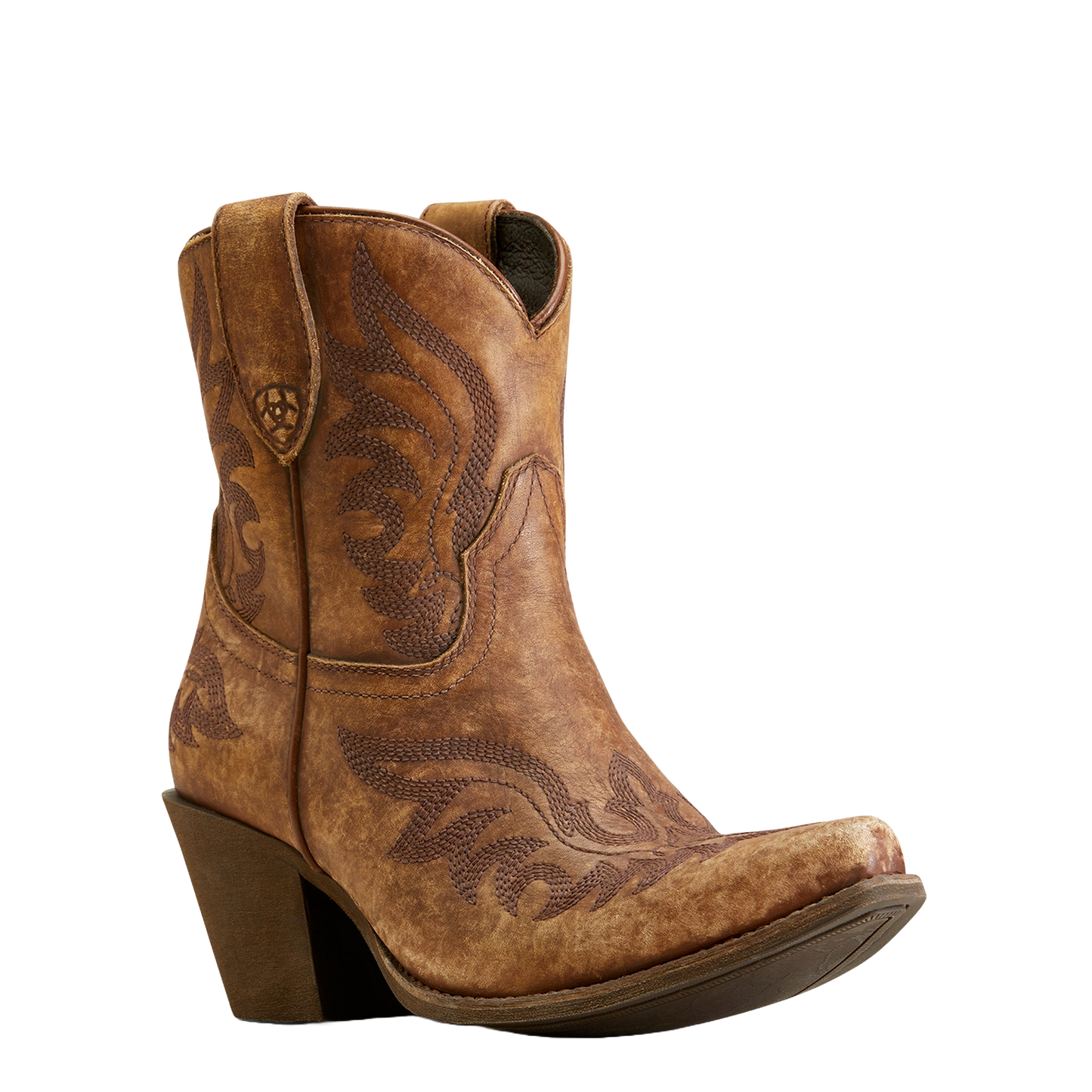 Ariat Ladies Embroidered Naturally Distressed  Snip Toe Boots 10051170