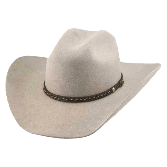 Justin Men's 6X Crowell Western Natural Felt Hat JF0630CROW44