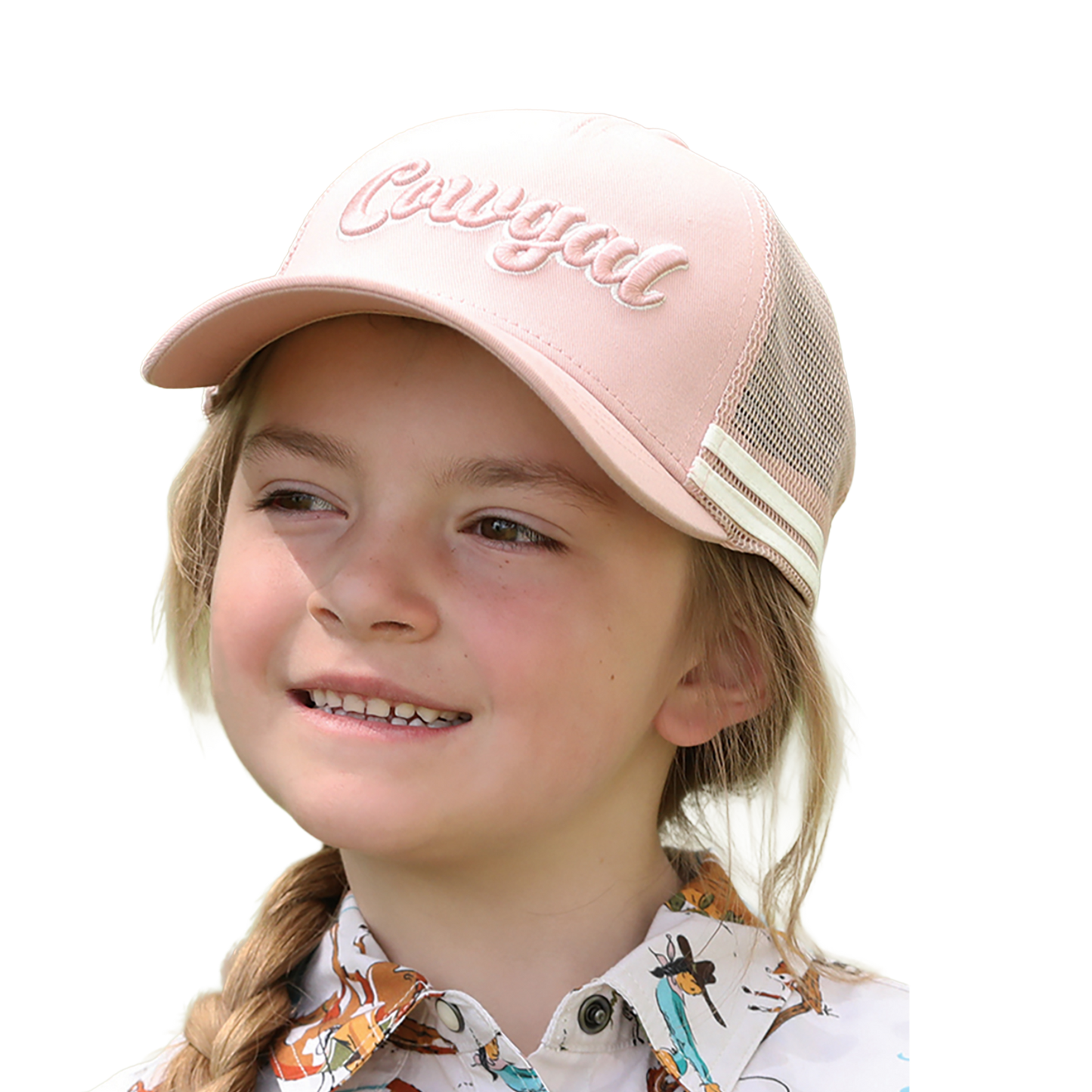 Cruel Girl Girl's Cowgirl Pink Mesh Snapback Trucker Cap CCC0042034
