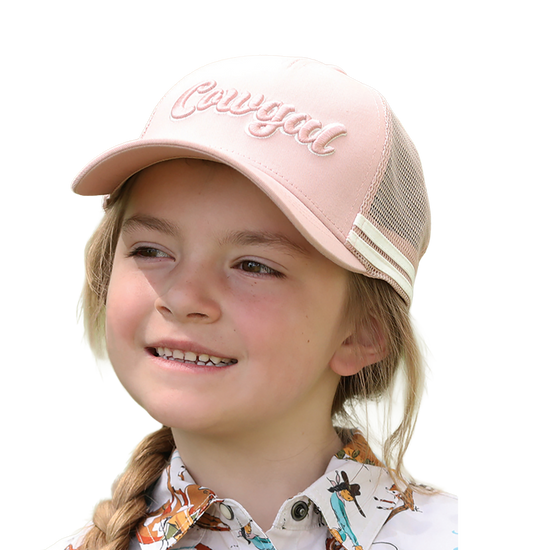Cruel Girl Girl's Cowgirl Pink Mesh Snapback Trucker Cap CCC0042034
