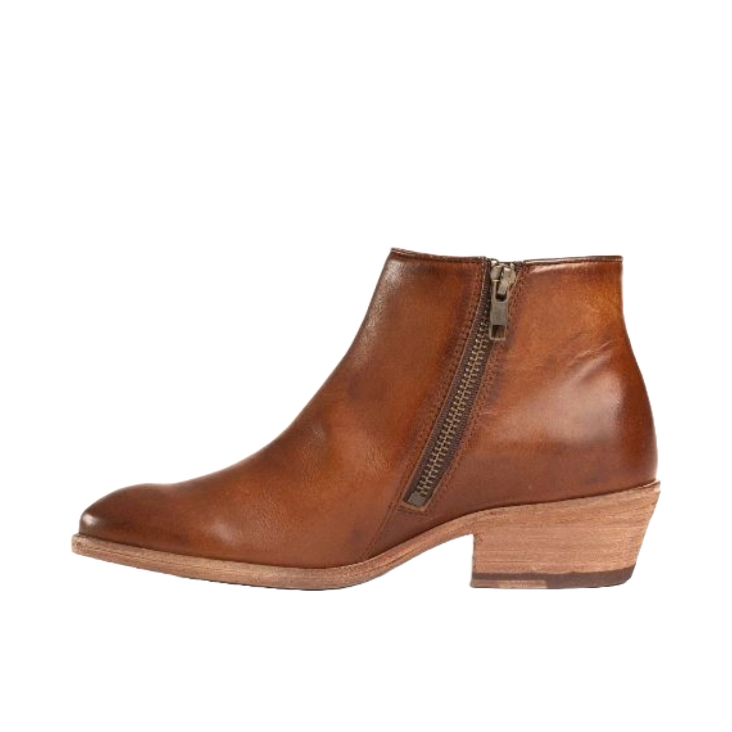 Frye Ladies Carson Piping Caramel Brown Bootie 3474697 CAR