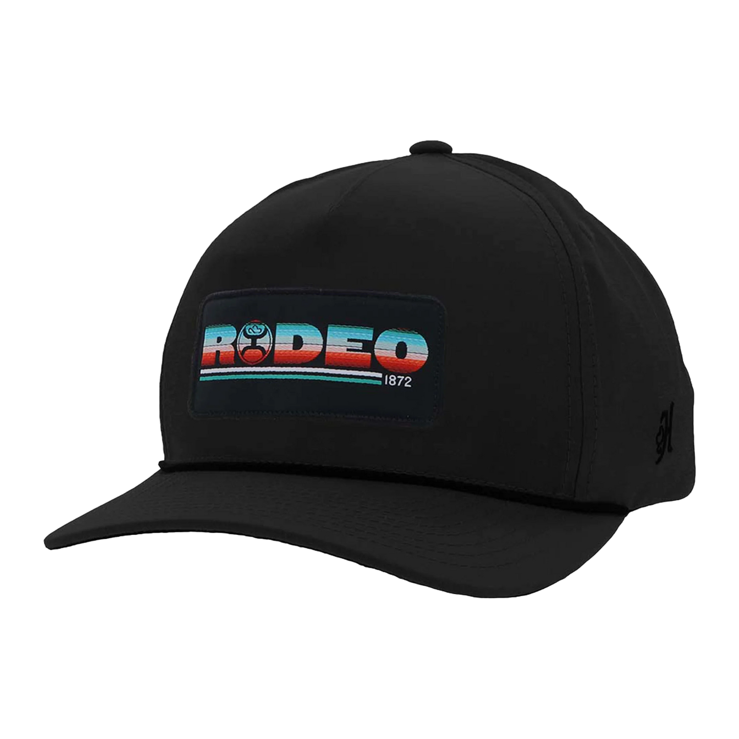 Hooey Men's Rodeo 5 Panel Black Trucker Cap 2353T-BK