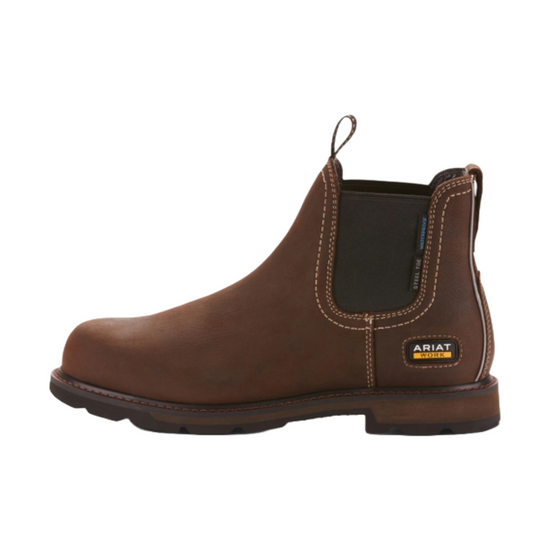 Ariat® Men's Groundbreaker Chelsea H20 Steel Toe Brown Boots 10024983
