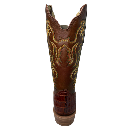 R.Watson Men's Brandy Vintage Hornback Brown Western Boot RW3012-3