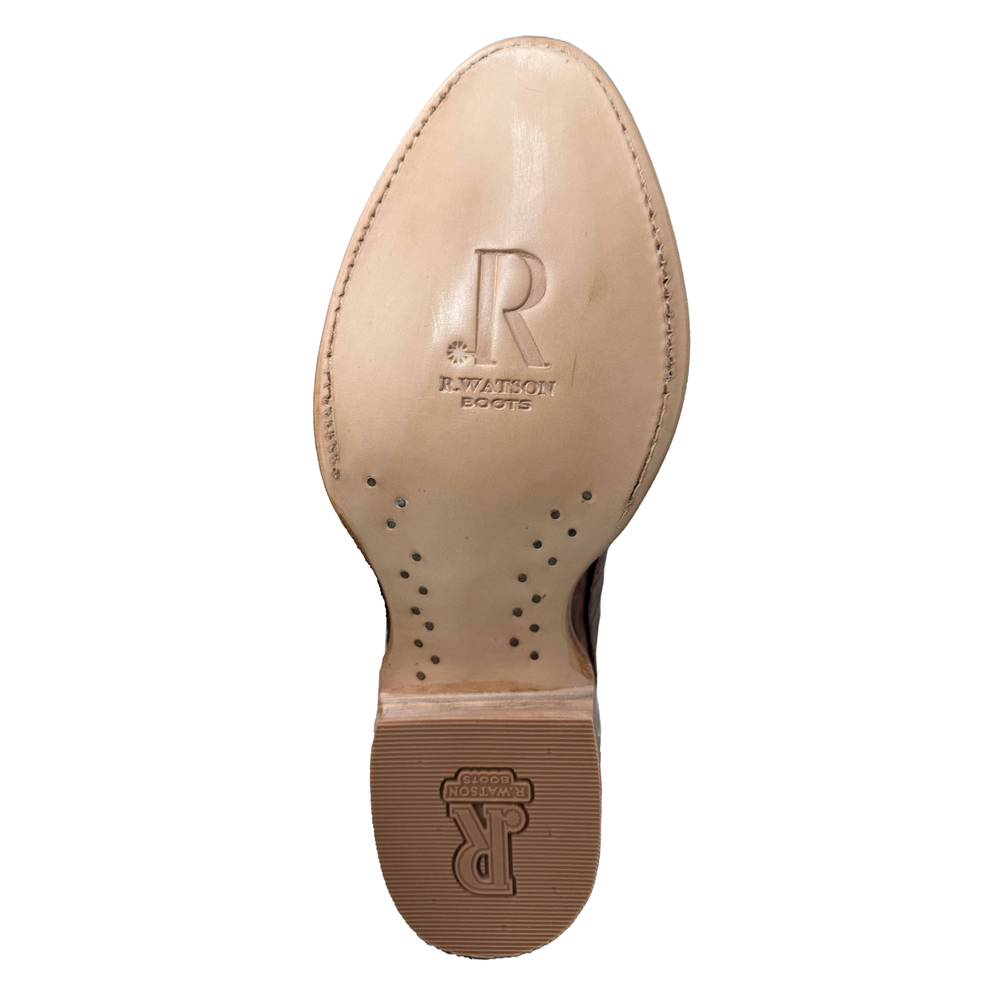 R.Watson Men's Brandy Vintage Hornback Brown Western Boot RW3012-3