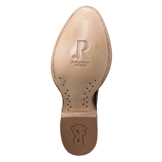 R.Watson Men's Brandy Vintage Hornback Brown Western Boot RW3012-3