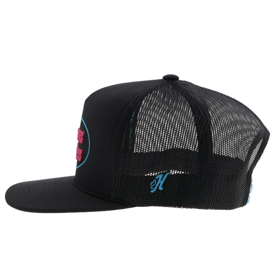 Hooey Ladies Cactus Ropes 5-Panel Black Snapback Hat CR113