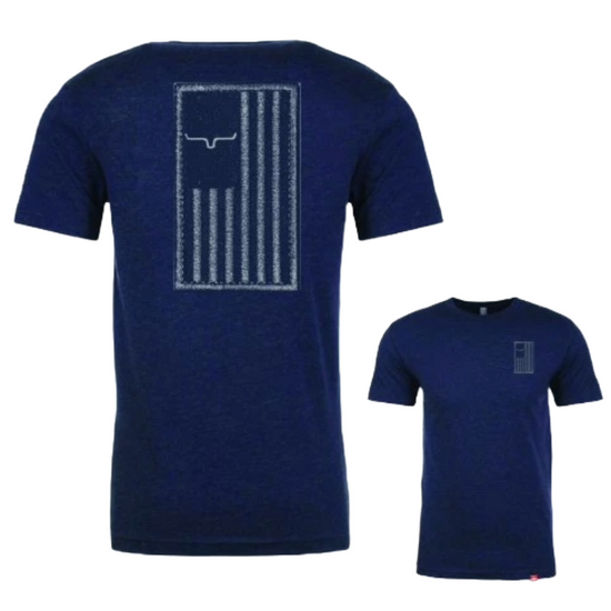 Kimes Ranch Men's Patched Logo Graphic Midnight Navy T-Shirt MSH0000132-BL002