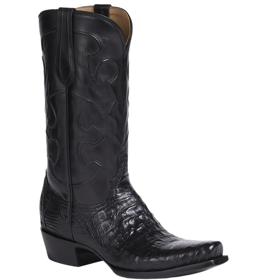 Lucchese Men's Charles Black Caiman Ultra Belly Boots M1636.R4