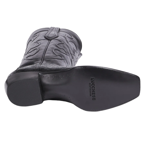 Lucchese Men's Charles Black Caiman Ultra Belly Boots M1636.R4