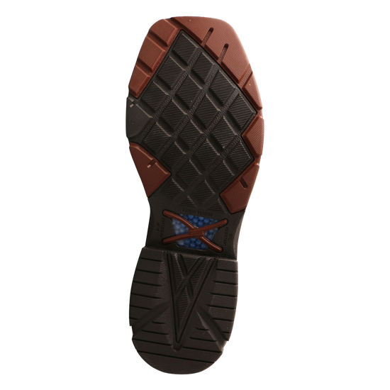 Twisted X Men's 12" Western Mocha and Navy Work Boot MXBAW01