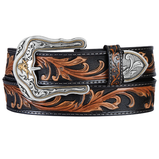 Tony Lama Ladies Westerly Ride Brown Leather Belt C41519